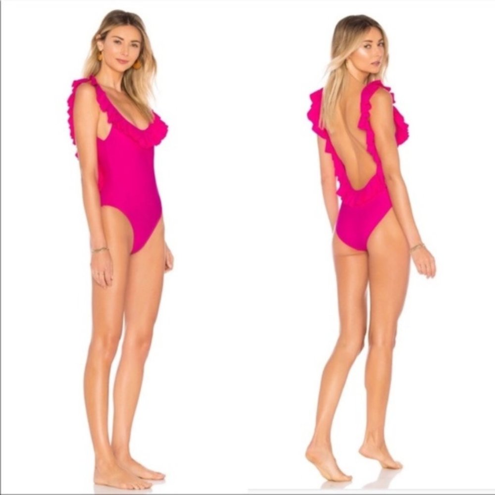 Lovers + Friends Pink Flutter By One Piece Size Medium